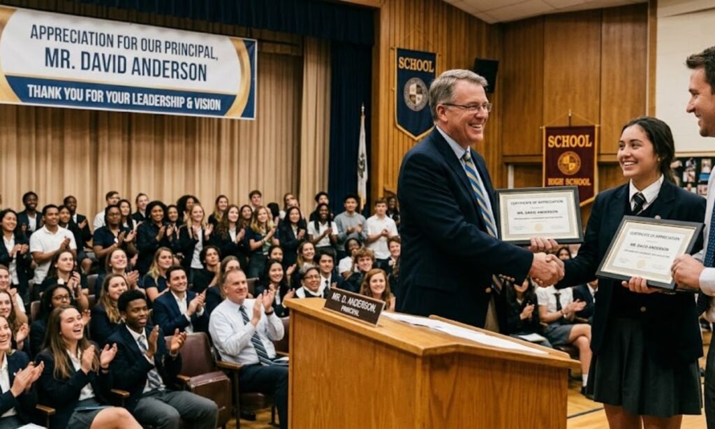 Appreciation Lines for a Male Principal