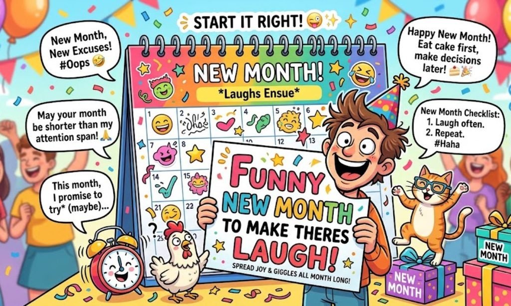 Funny New Month Wishes to Make Them Laugh