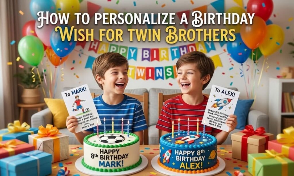 How to Personalize a Birthday Wish for Twin Brothers