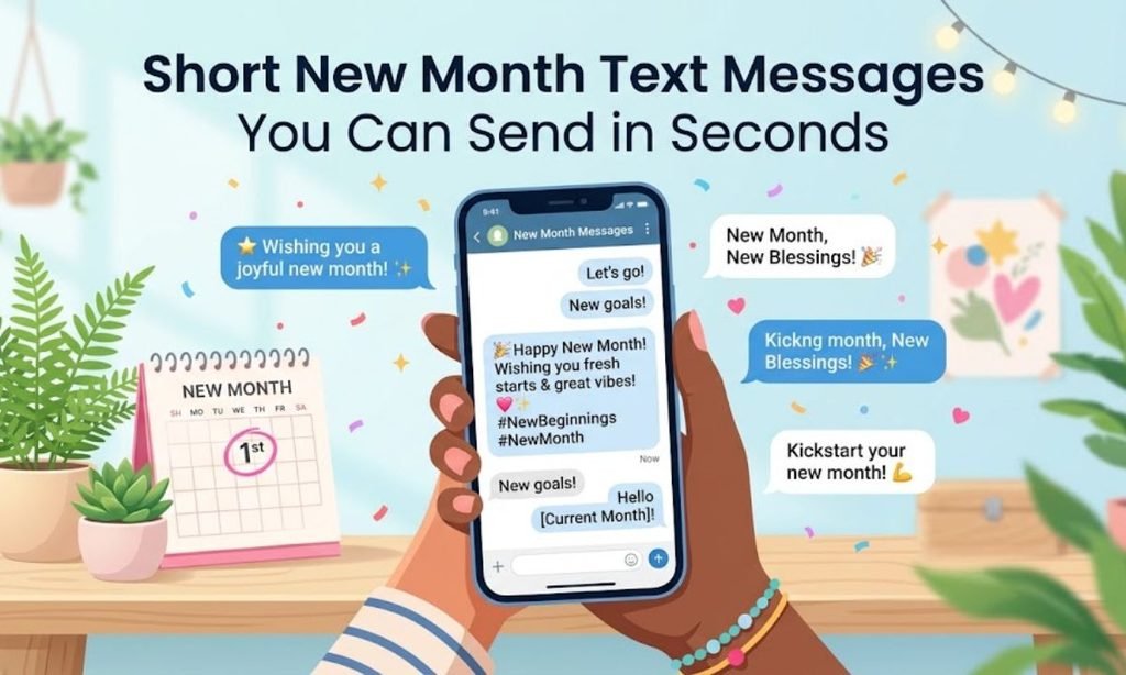 Short New Month Text Messages You Can Send in Seconds