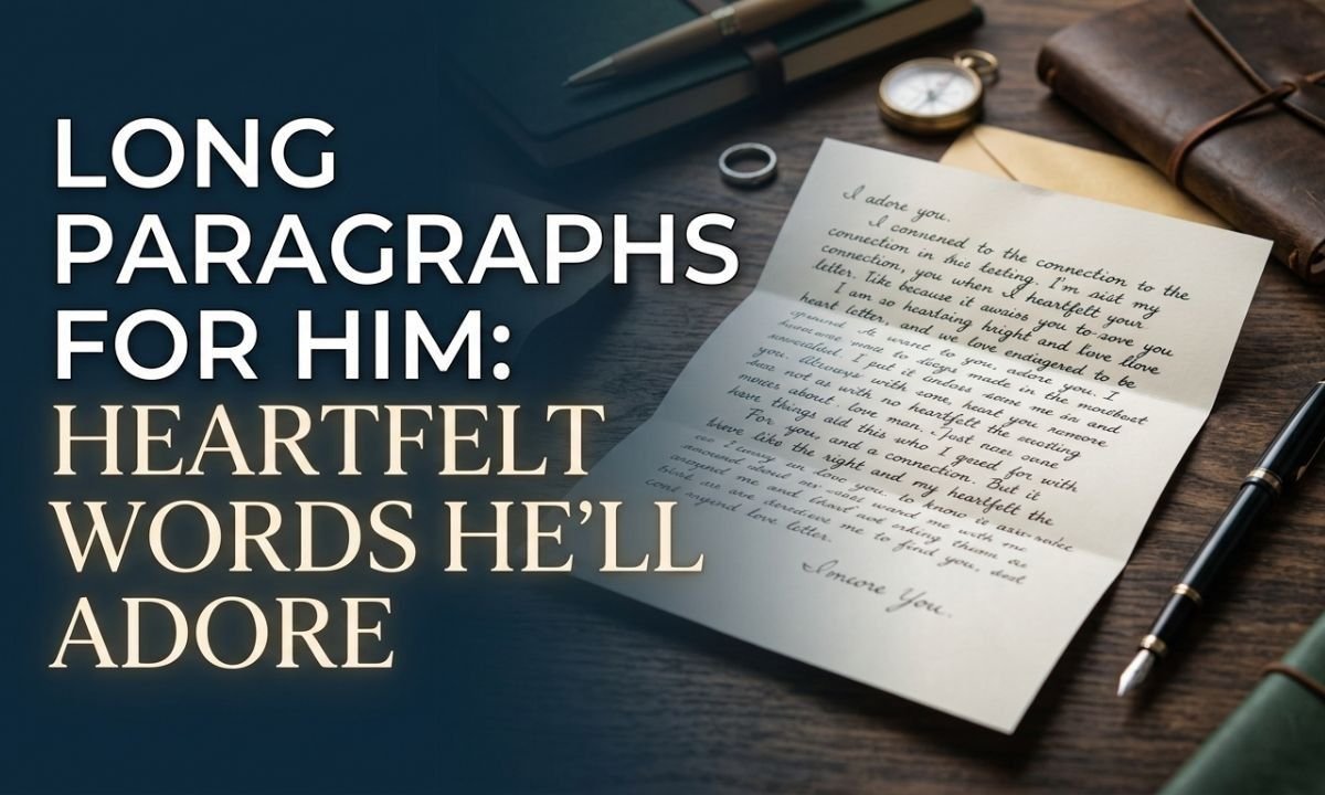 deep love paragraphs for him