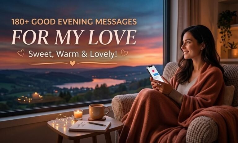 good evening message to my love